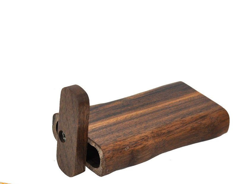 One Hitter Dugout Pipe Kit Handmade Wood Dugout with Digger Wooden Dugout Pipe Aluminium One Hitter Bat Filters Smoking Pipe