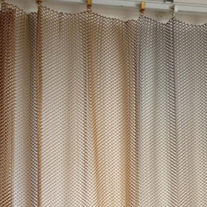 Decorative Metal Curtain Coil Drapery Mesh Panel