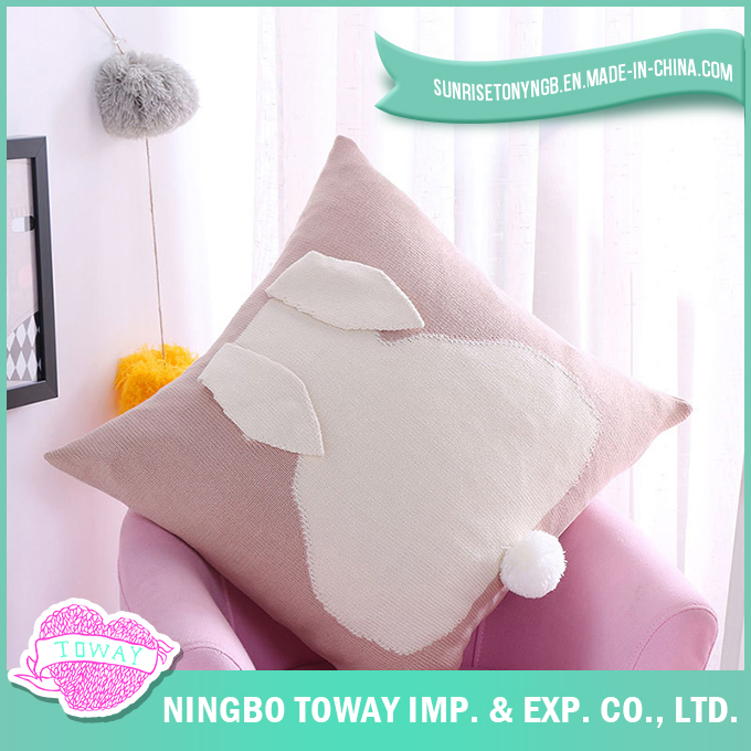 Home Decorative Cute Beautiful Custom Organic Cotton Pillowcase 40X40