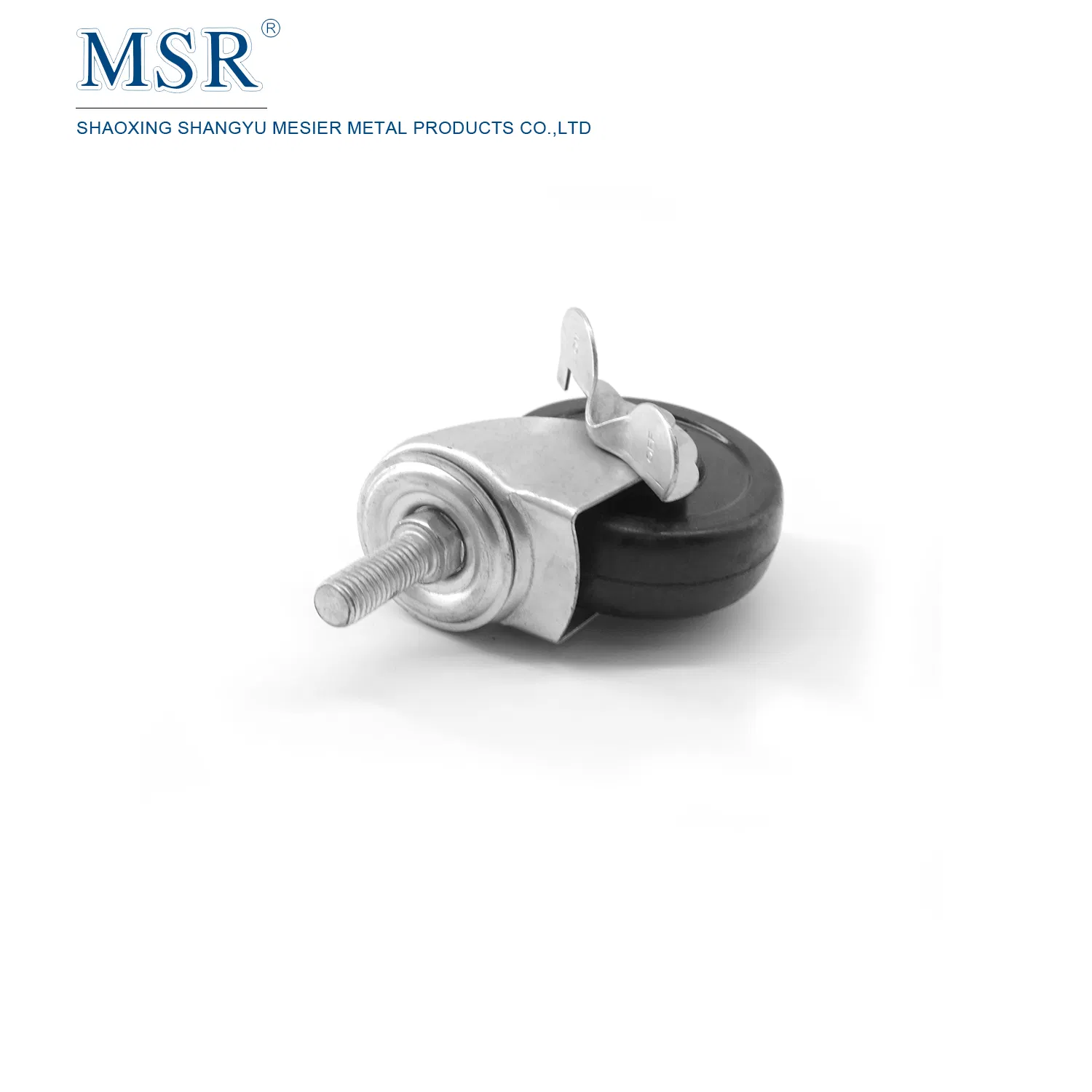 M12-100 Threaded Stem Swivel Casters with Brake for T Slot Aluminium Profile