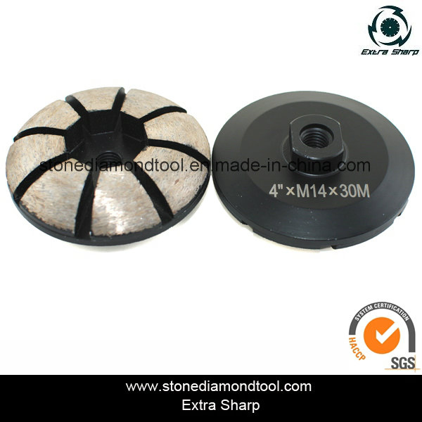 4 Inch 15mm Segment Diamond Concrete Grinding Wheel
