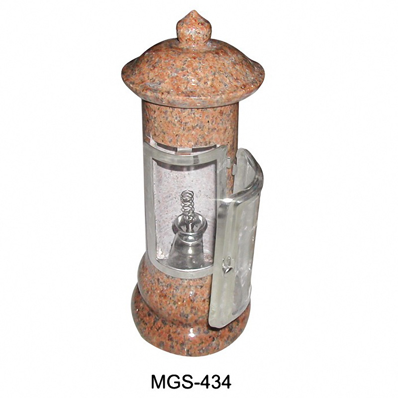 Granite Round Memorial Vase for Grave