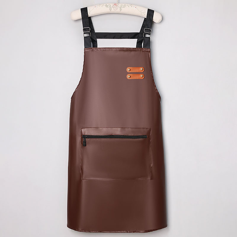 Custom Fashion High Quality Durable Leather Chef Apron BBQ Apron Work Tool Apron