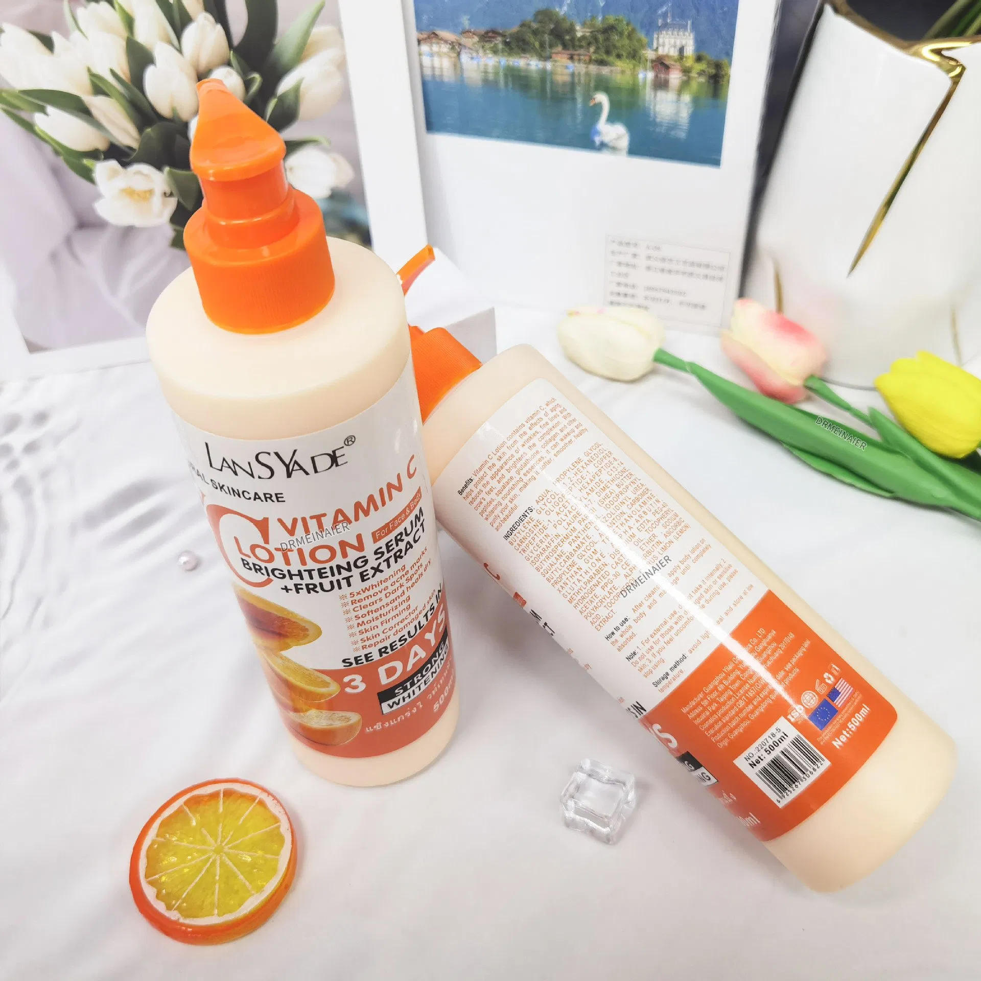 Vc Body Lotion 500ml Moisturizing Fruit Acid Lightening Nourishing Skin