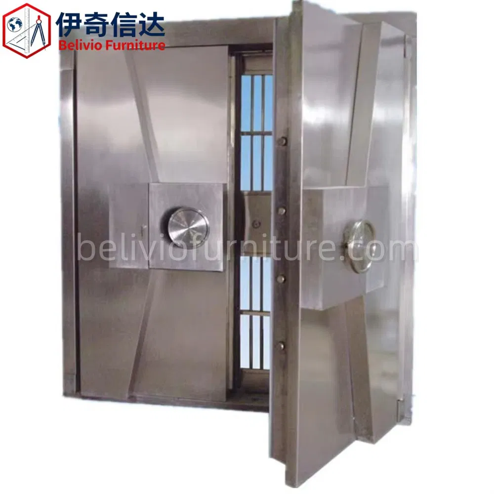 Carbon Steel Vault Room C/D Grade Anti-Pry Anti-Drill Security Door Bank Stainless Steel Safe Door for Bank Secret Room Cash Vault