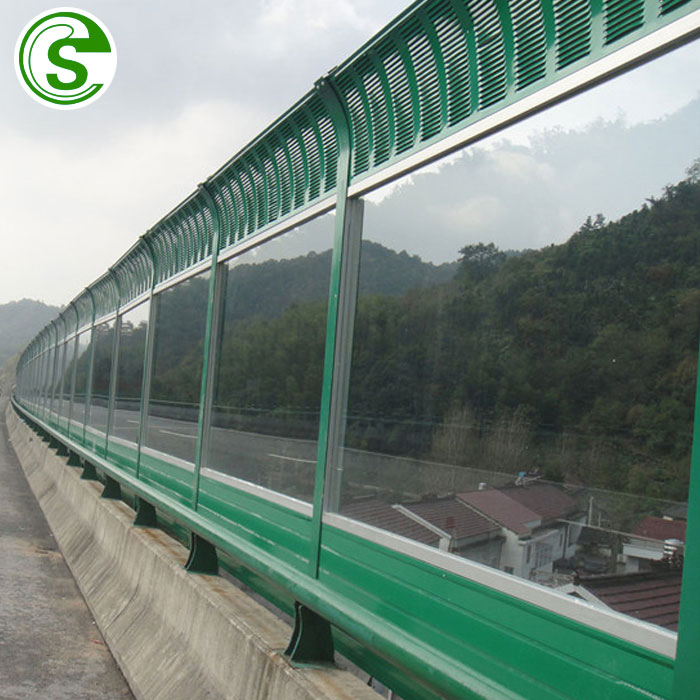 High Quality PC Acoustical Board Galvanized Steel Sound Isolation Highway Noise Barrier