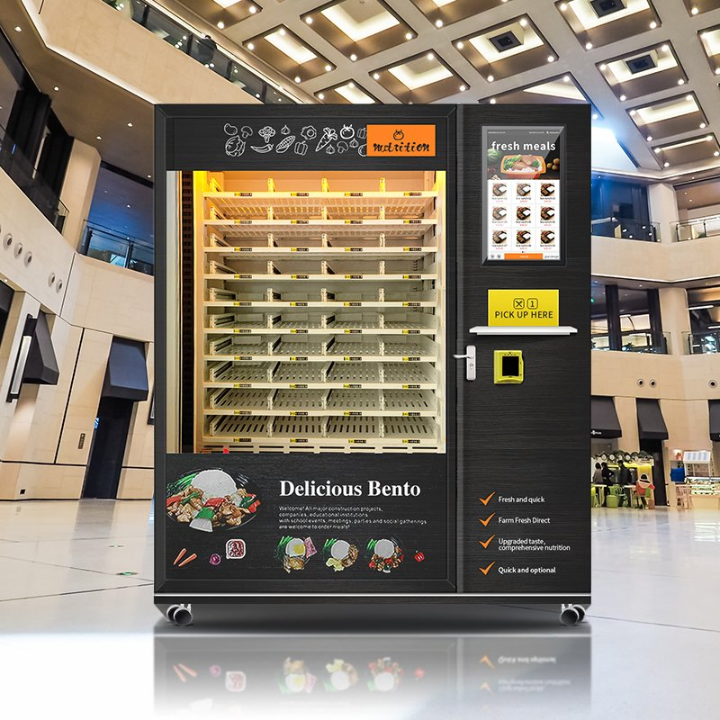 Heating Function Large Capacity Fully Automatic Hot Food Vending Machine