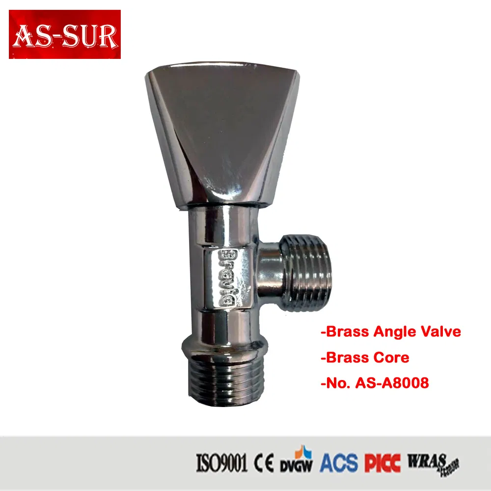 3 Way Brass Quick Open Water Dispensing Angle Valve A8004