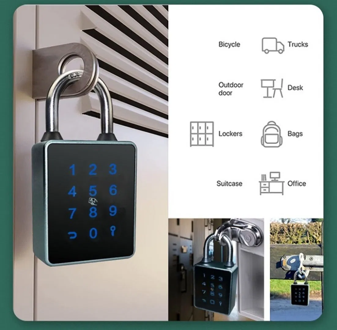 Ttlock APP Bluetooth Stainless Steel Security Lock Motorcycle Alarm Padlock