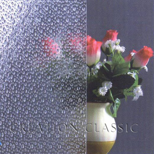3-8mm Euro Bronze/ Blue Patterned Glass/Figured Glass