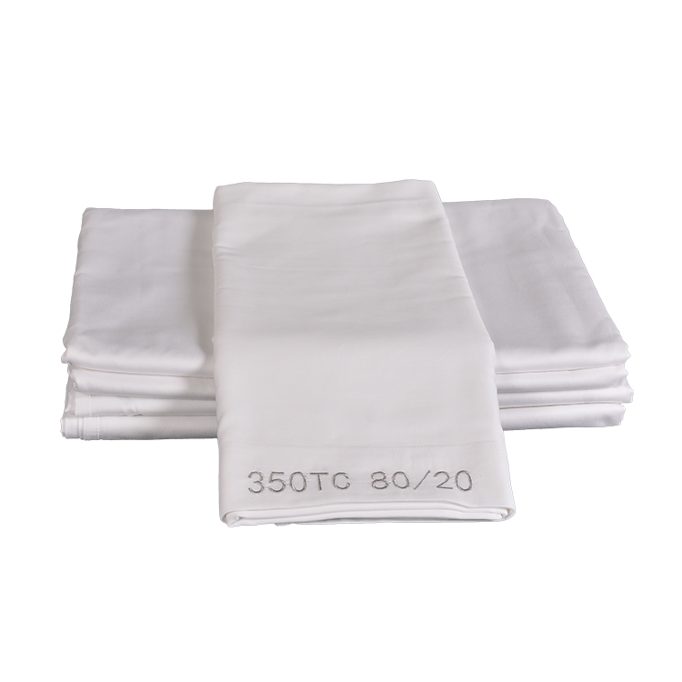 Hotel 80% Cotton and 20% Polyester Full Size Bed Sheets