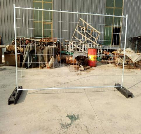 Temporary Fencing Block Recyled Rubber Plastic Movable Temporary Fence Barriers Feet