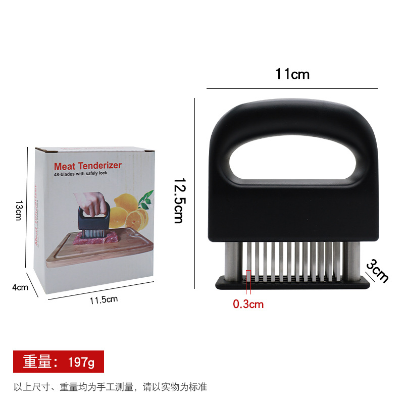 Household Stainless Steel Meat Hammer Tendon Breake Tenderizer 48 Needle