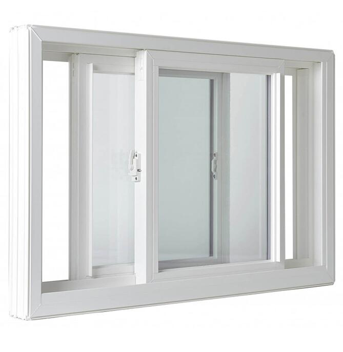 Low Price Customized Hurricane Impact PVC Vinyl Sliding Glass Window