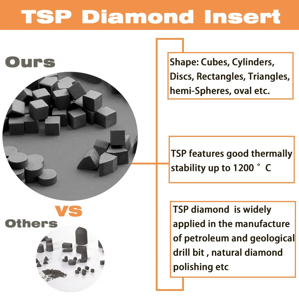 Термостойкие TSP алмазы для обработки ювелирных изделий