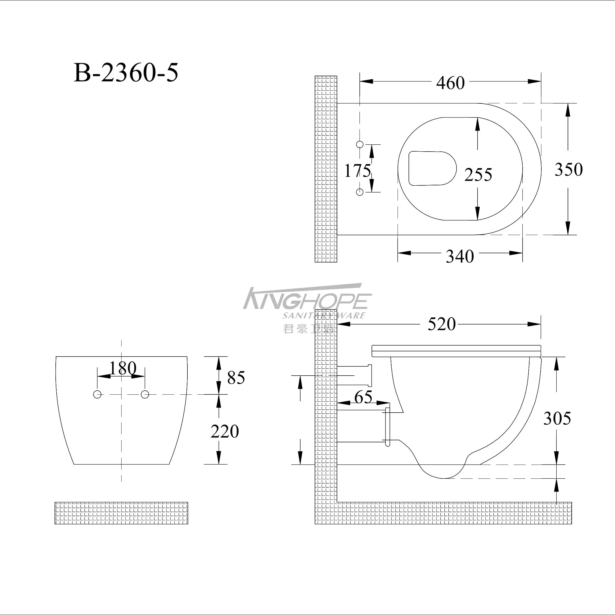 Modern Bathoom Easy to Clean White Glaze Cheap and High Quality Toilet