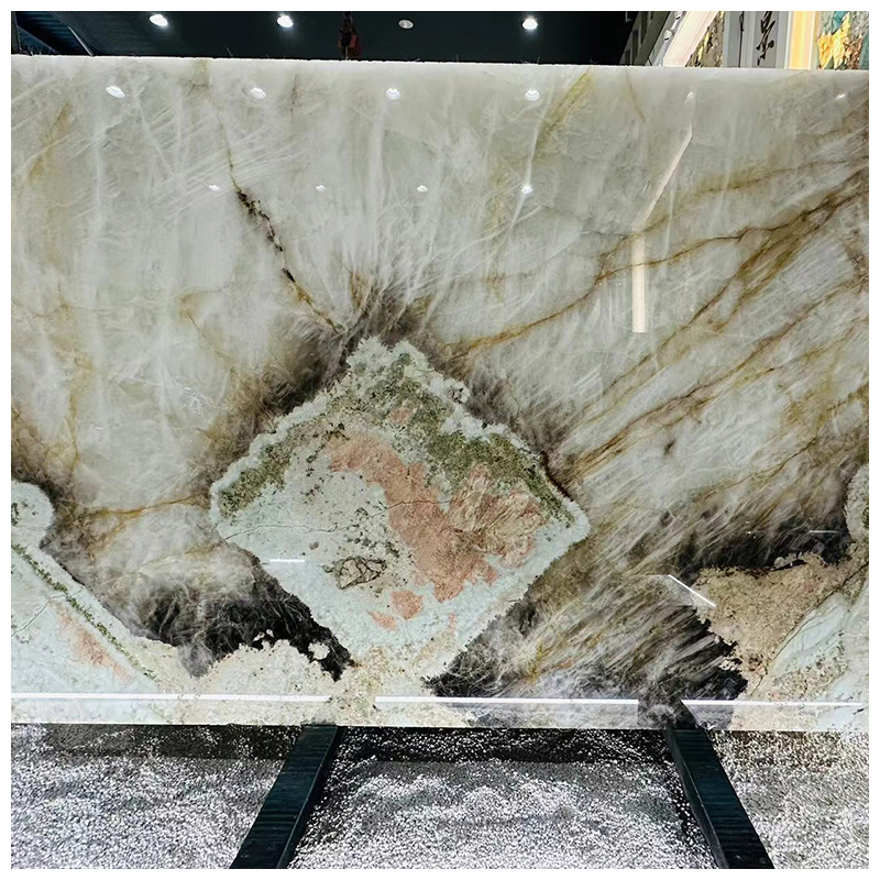 Luxury Translucent Cristallo Patagonia Quartzite Slabs