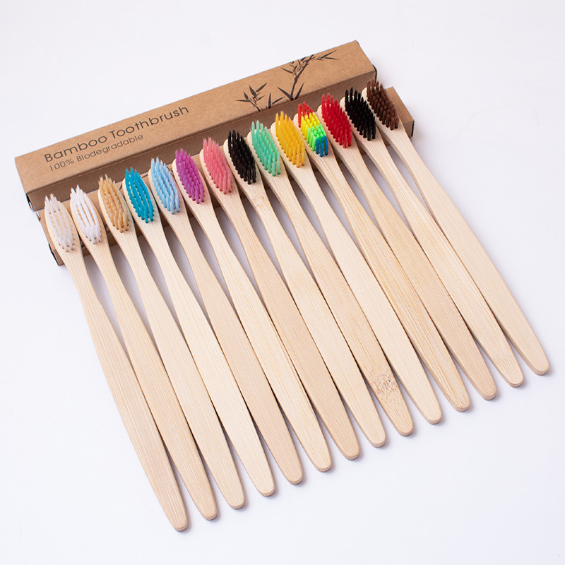 Adult Disposable Bamboo Charcoal Toothbrush Set for Hotels