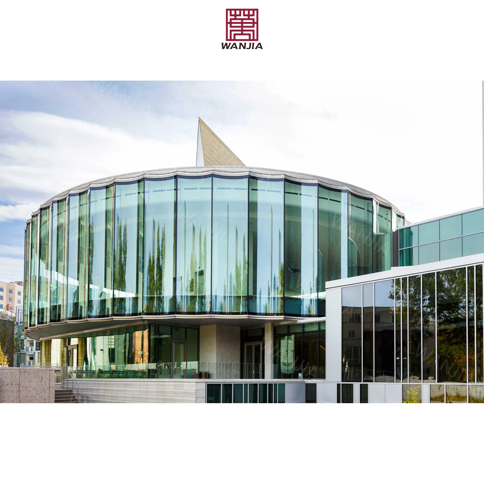OEM/ODM Commerce Building Structural Glass Facade Double Glass Curtain Wall