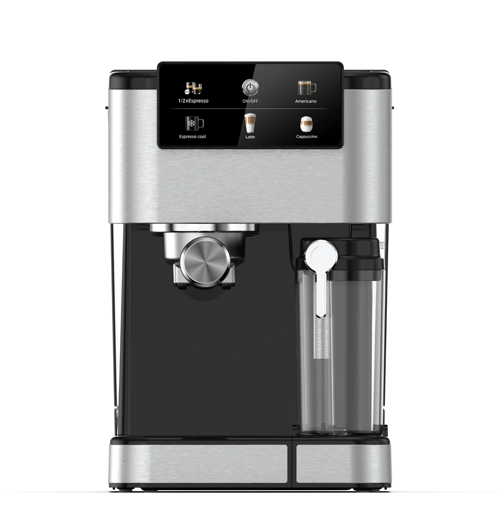 Professional Espresso Machine with Milk Frother, Touchscreen, Adjustable Temperature