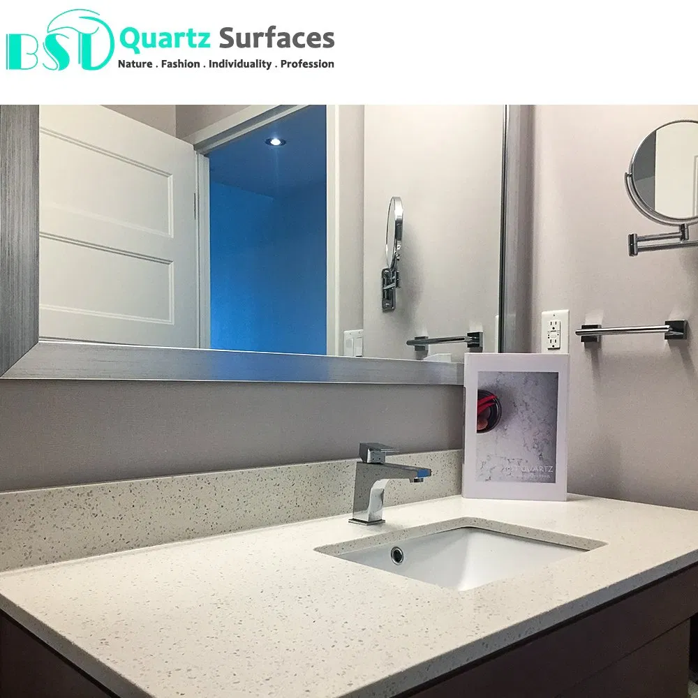 Super White Silica Free Stone Benchtops and Vanity Tops with No Silica