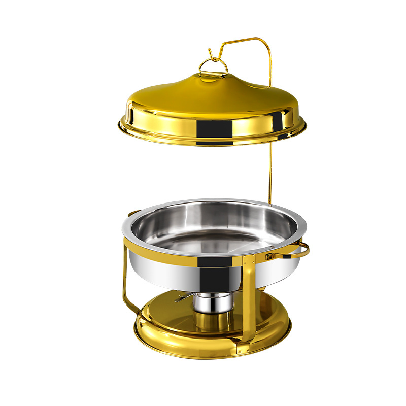 Premium Quality Stainless Steel Round Food Warmer Hanging Chafing Dish