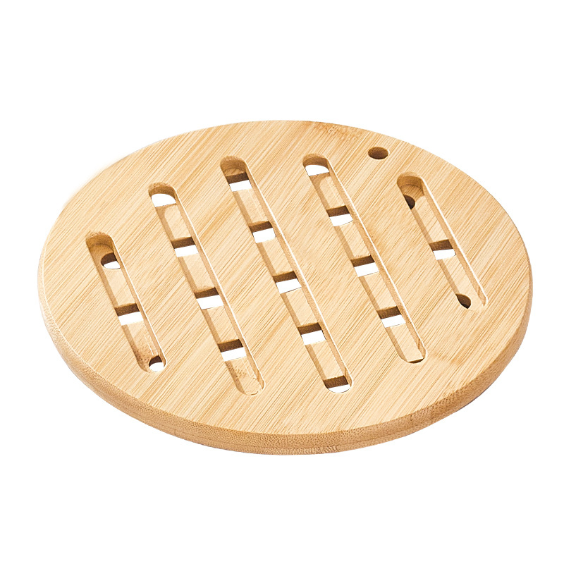 Bamboo Cup Pad Plate Home Use Mat - Snowflake-Shaped Fireproof Insulation Pads
