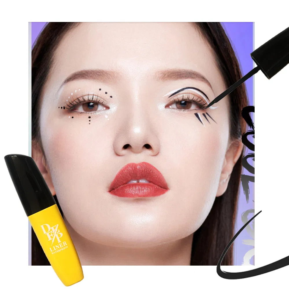 Best Selling Black Clear Waterproof Eyeliner Glue Pen Cosmetics OEM Colorful Adhesive Eye Liner