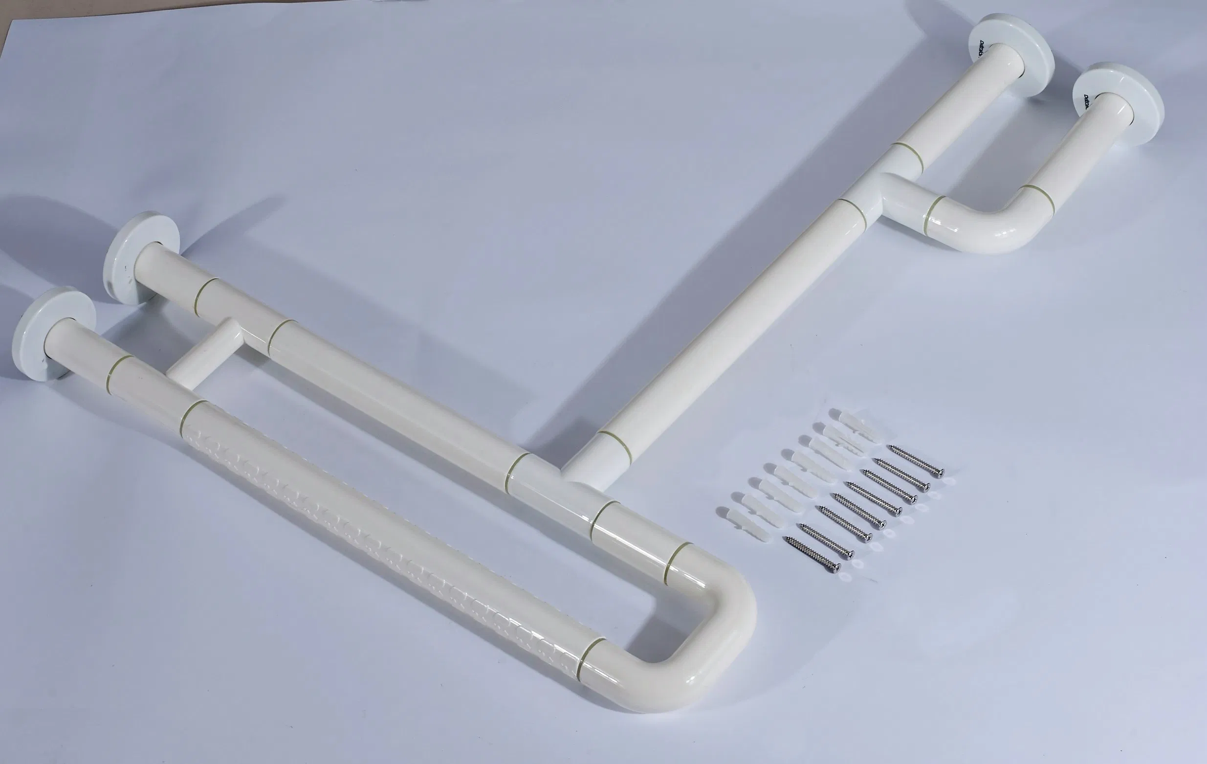 Поручень для унитаза желтый 4 точки опоры, нержавеющая сталь