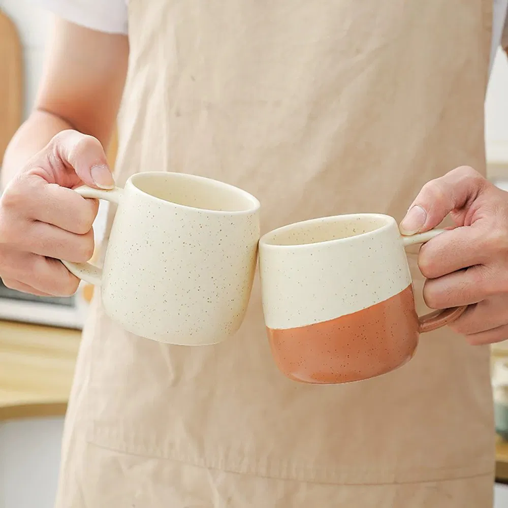 Керамическая кружка для кофе и чая 400 мл, ручная работа