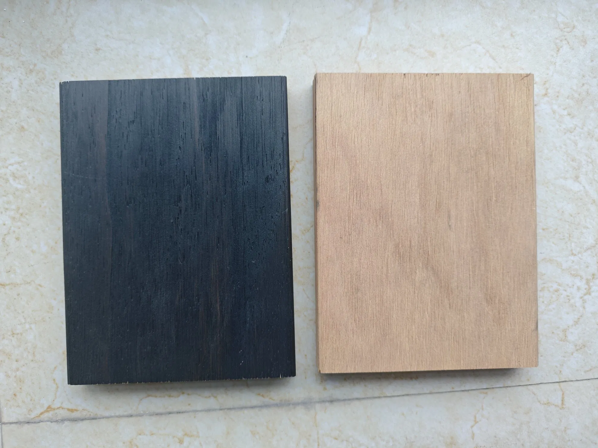 Thermally Modified Multi-Layer Decking with Brushed Surface