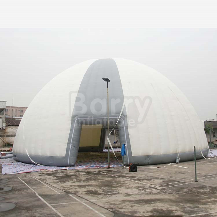 Commercial Inflatable Camping Tent LED Light Outdoor Inflatable Tent White Inflatable Dome Tent