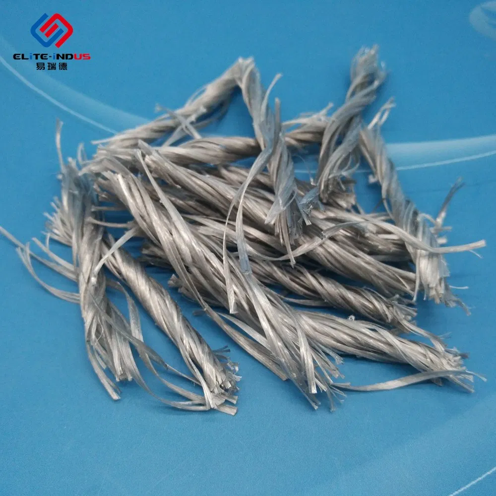 Virgin Copolymer Blended Macrofiber Macro Synthetic Fiber for Shotcrete Spray Concrete