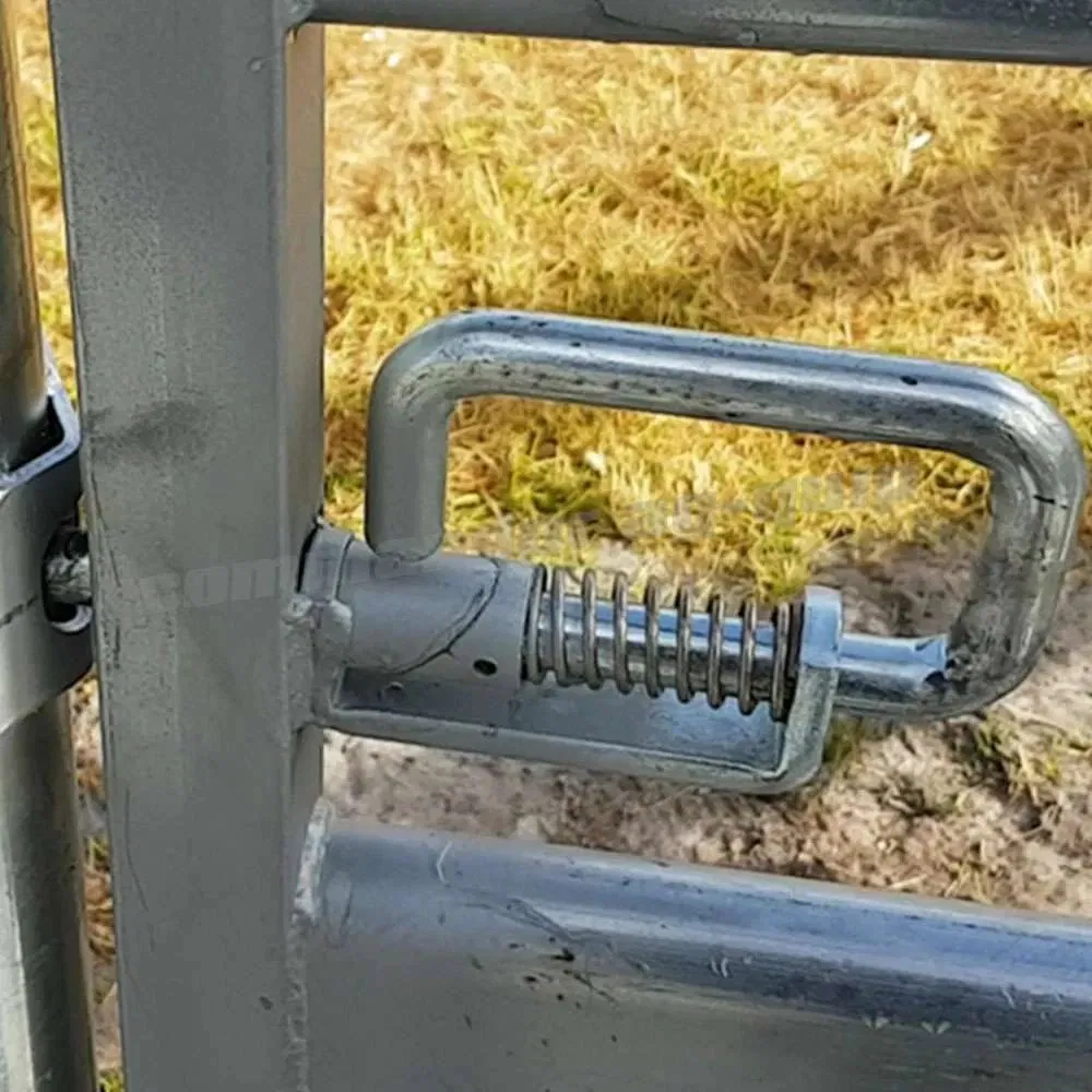 Spring Loaded Latch Galvanized Spring Catch Latch P Type Fence Slam Gate Latch Slam Latch for Cattle Yard Heavy Duty Slam Latch