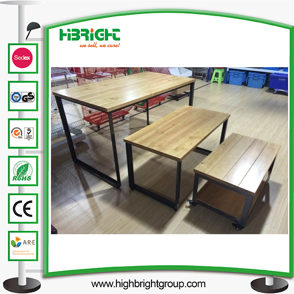 Supermarekt Metal Display Promotion Table