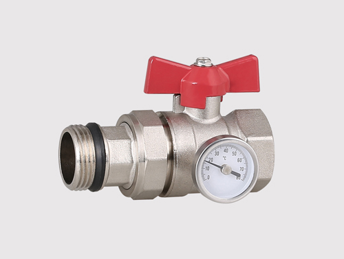 Premium 1-Inch Brass Nickel Ball Valve for Heating Systems