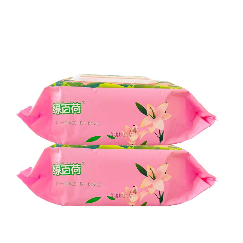 100%Bamboo 80PCS Skincare Cleaning Moist Wipes Flushable and Biodegradable Soft Disinfection Wet Wipe Baby Wet Wipe