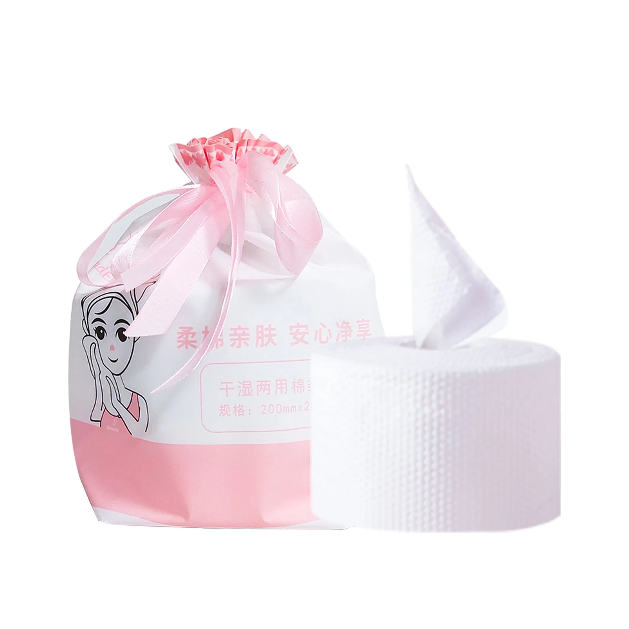 Premium Pure Cotton Disposable Face Towels for Makeup Removal