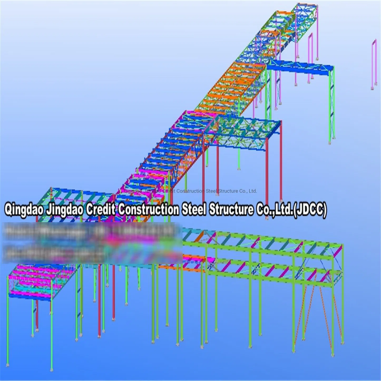 Low Cost Easy Install Prefabricated Prefab Portable Modular Mobile Expandable Luxury Workshop Warehous Column Frame Construction Bridge Office Steel Building