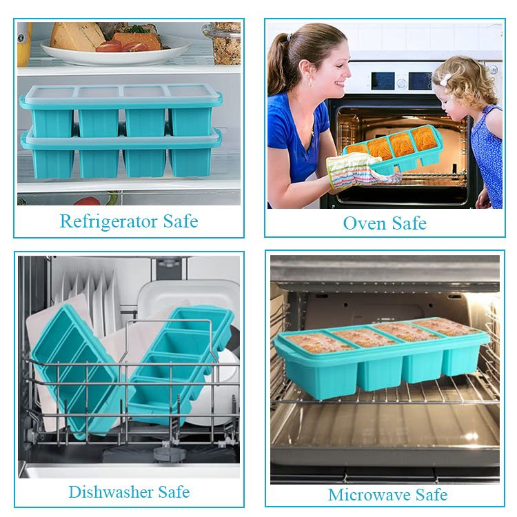 Силиконовые контейнеры для заморозки супов и соусов