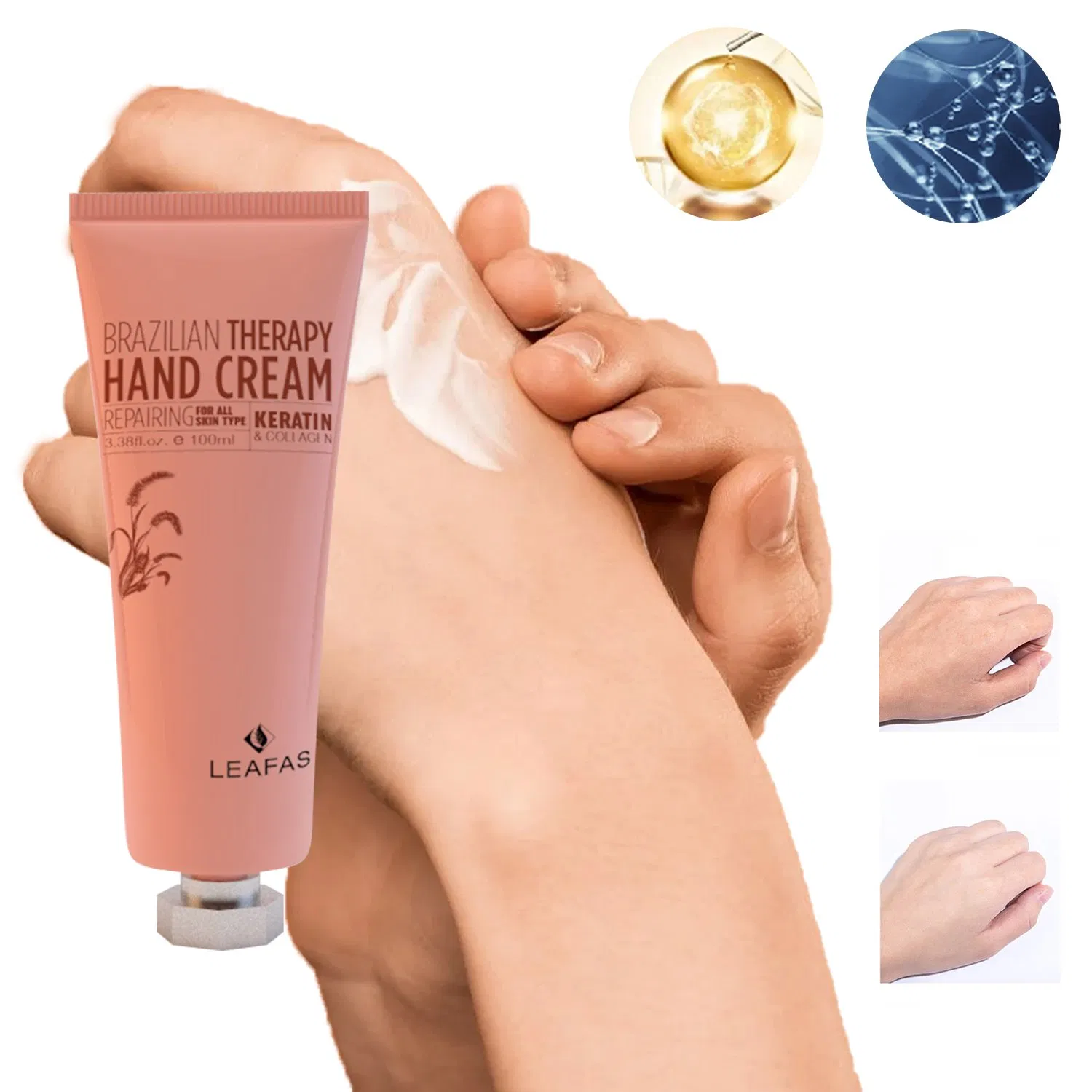 OEM/ODM 100ml Keratin & Collagen Repairing Hand Cream
