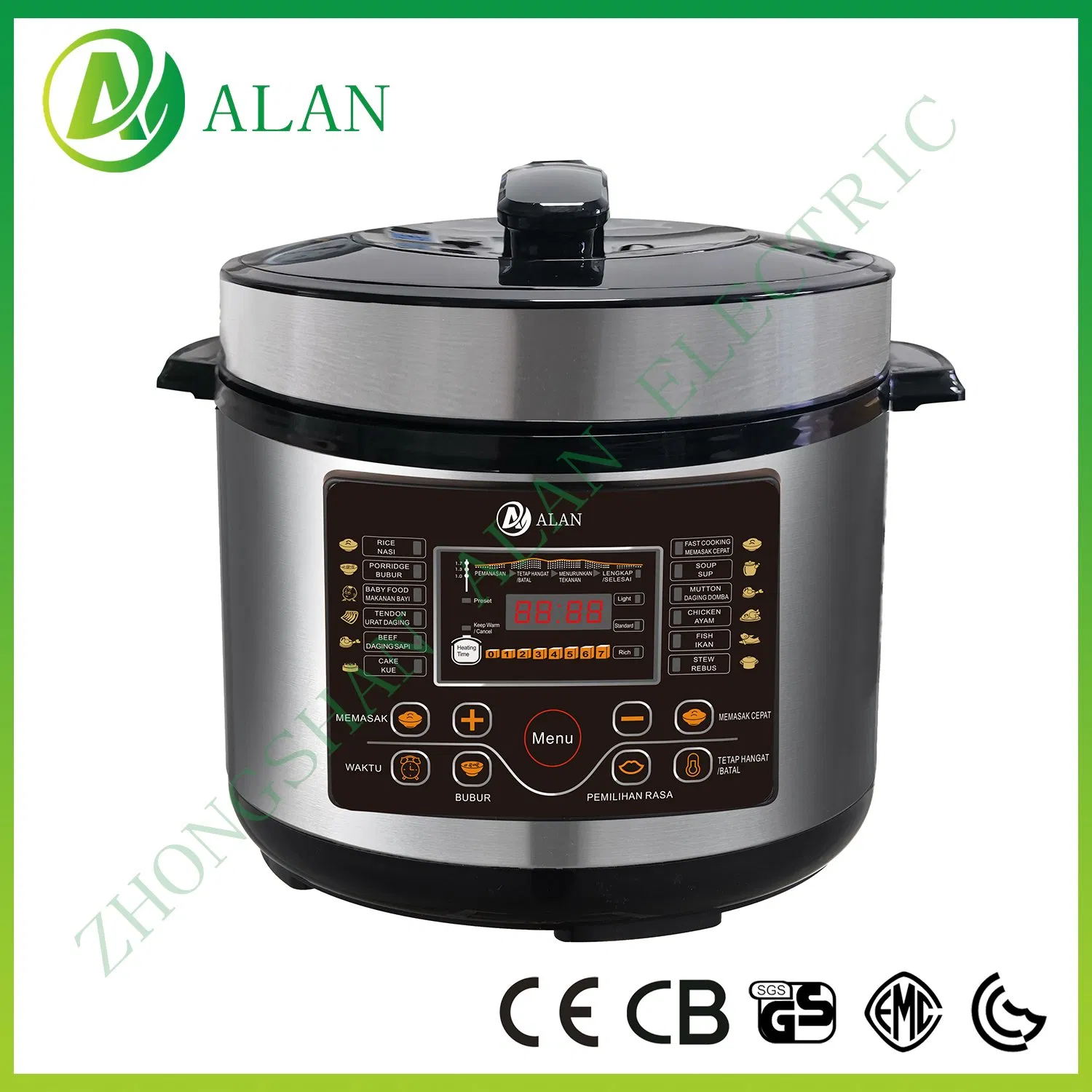 New Models 3-12L Mechanical Type Knob Control Easy Operation Electric High Pressure Cooker with 3 LED Indicators