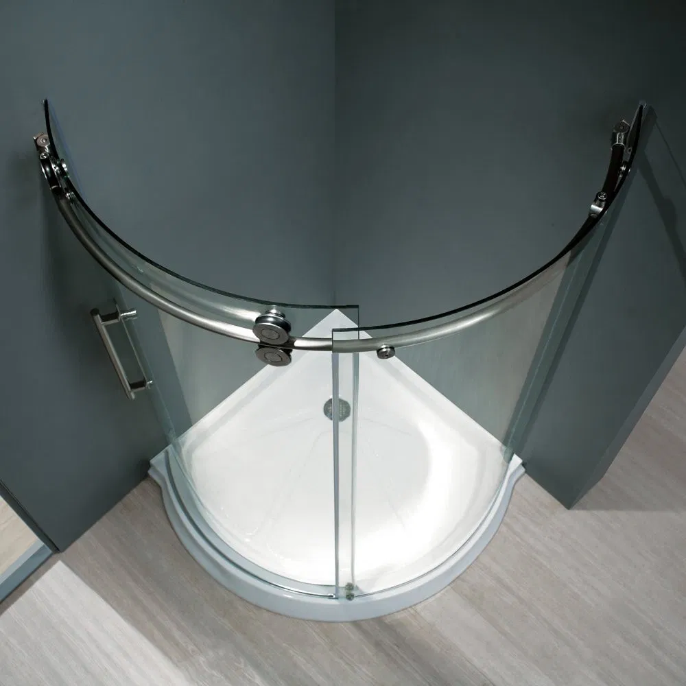 Stainless Steel Frameless Sliding Shower Glass Door Shower Enclosure
