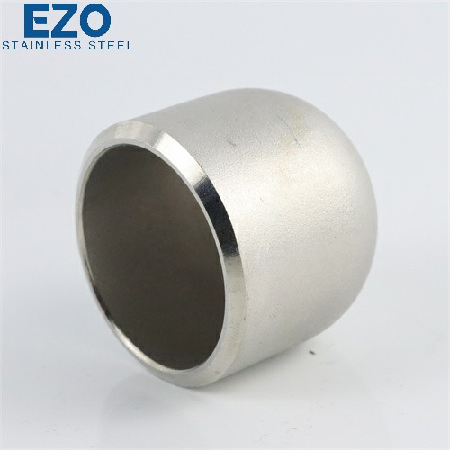 SS304 Sch5s Hygienic Butt Weld Curve Conical Dished Head Pipe End Cap for Water Supply