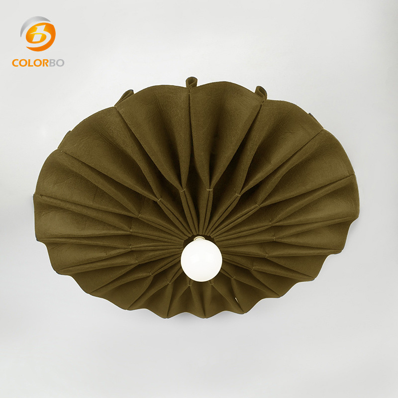 Sound Absorption Sample Provided Beautiful Petals Modelling PET Felt LampShade