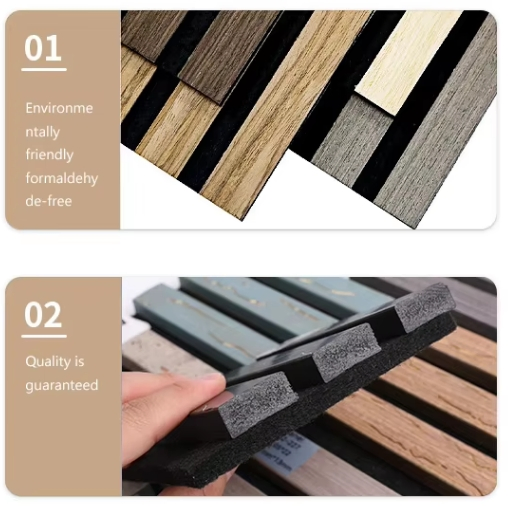 Aesthetically Pleasing Acoustic Wood Slat Panels for Noise Reduction and Interior Design