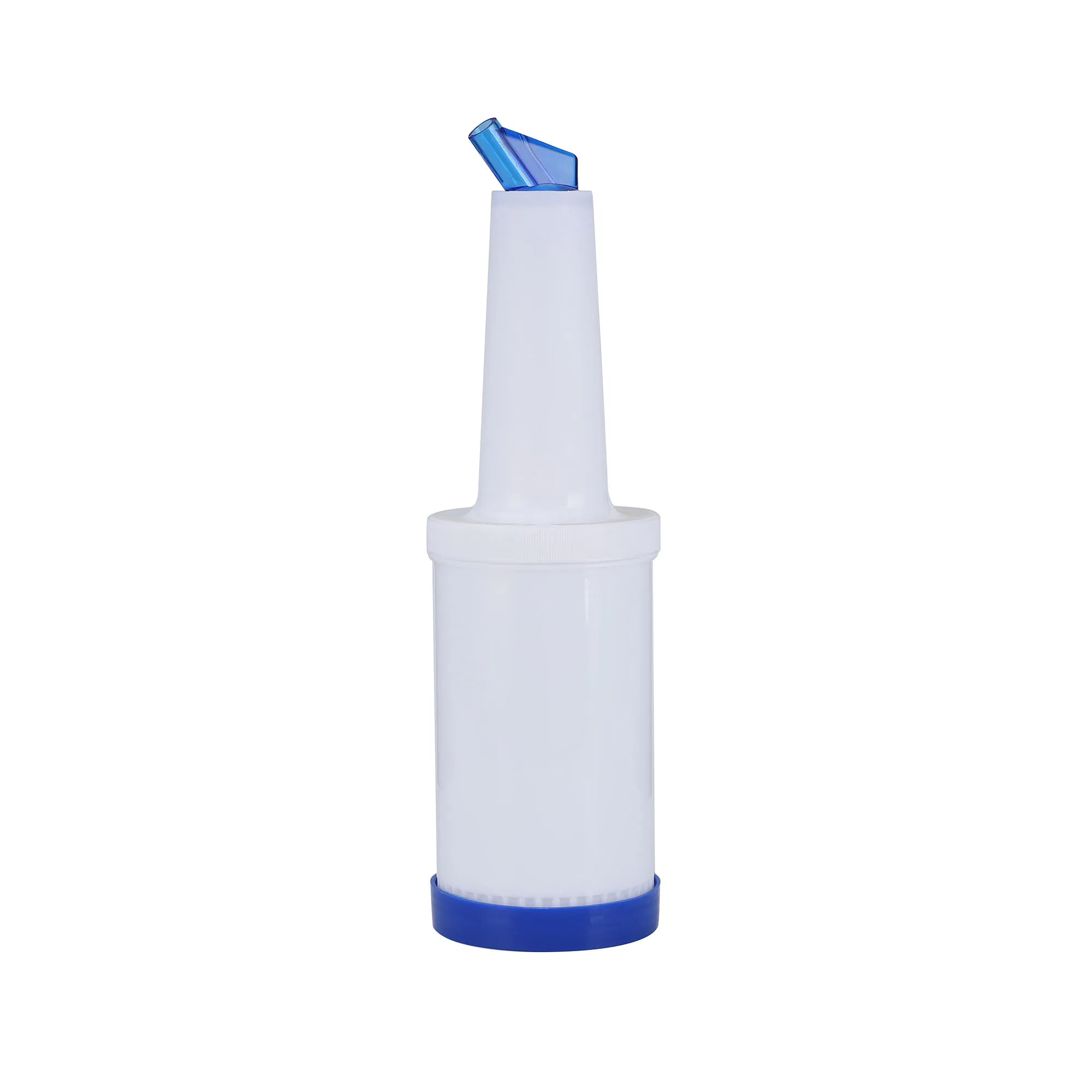 Plastic PP Material Juice Pitcher with Color-Block Base and Lid for Hotel and Household