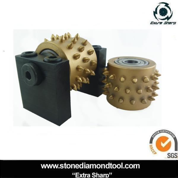 Бучарда для гранита с роликовым уплотнением