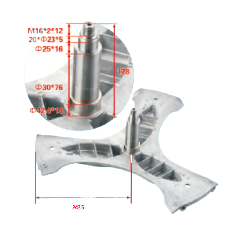 Washing Machine Spare Parts Tripod Steel Bracket Drum Shaft Washing Machine Shaft Spider