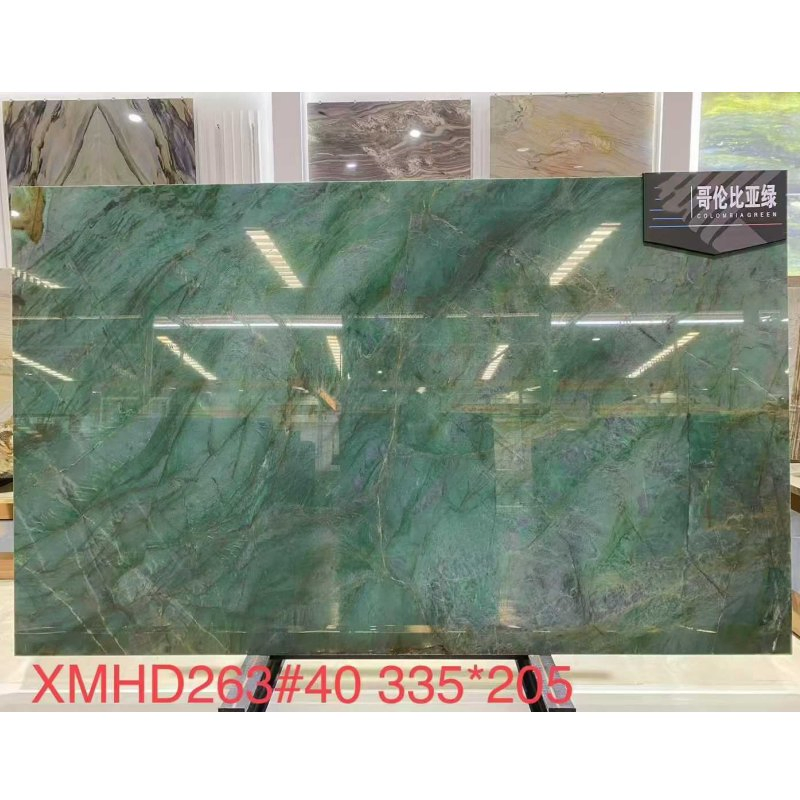 Hot Sales Supplier Wholesale Green Jade Marble Slab Bathroom Aesthetics Apartment Villas Hotel Decor